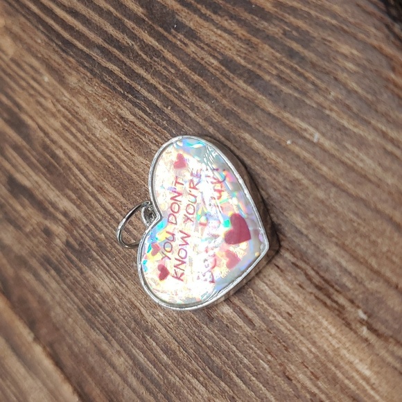 You don't know you're‎ beautiful! Pendant heart - Picture 2 of 2